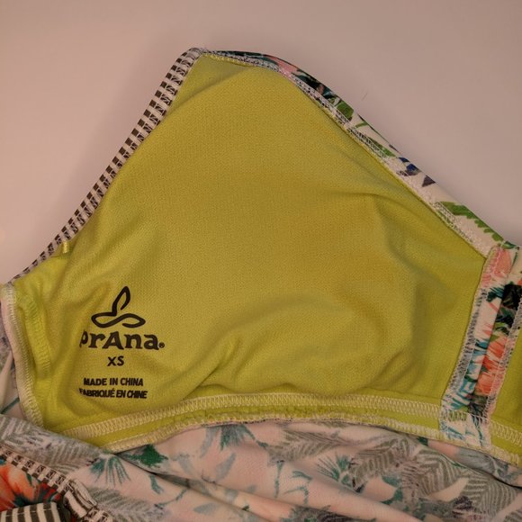 prAna Moorea Tankini, Tropical Flowers and Foliage on White Background - Picture 7 of 7